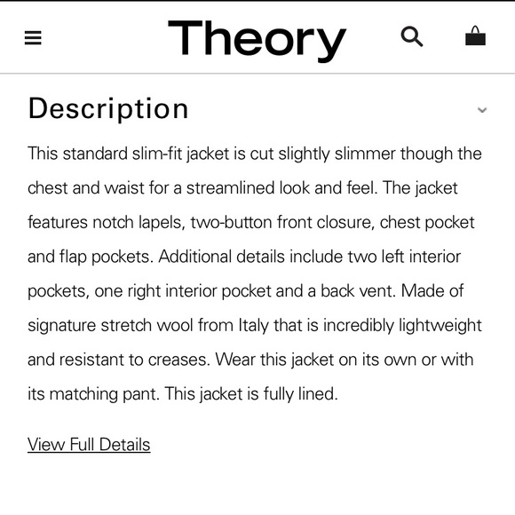 Theory Wellar Gray Sharkskin Jacket - Picture 8 of 8